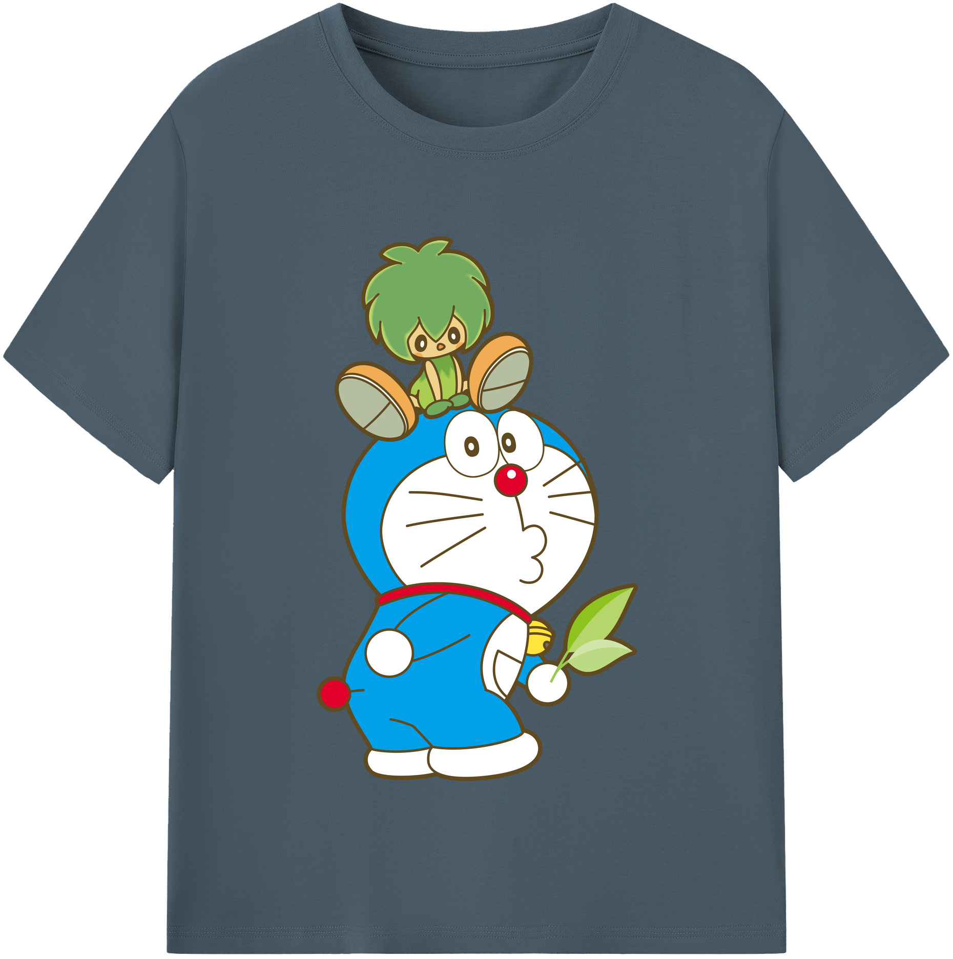 （画像用） ドラえもん Doraemon 綿100％半袖Tシャツ（フロントプリント）